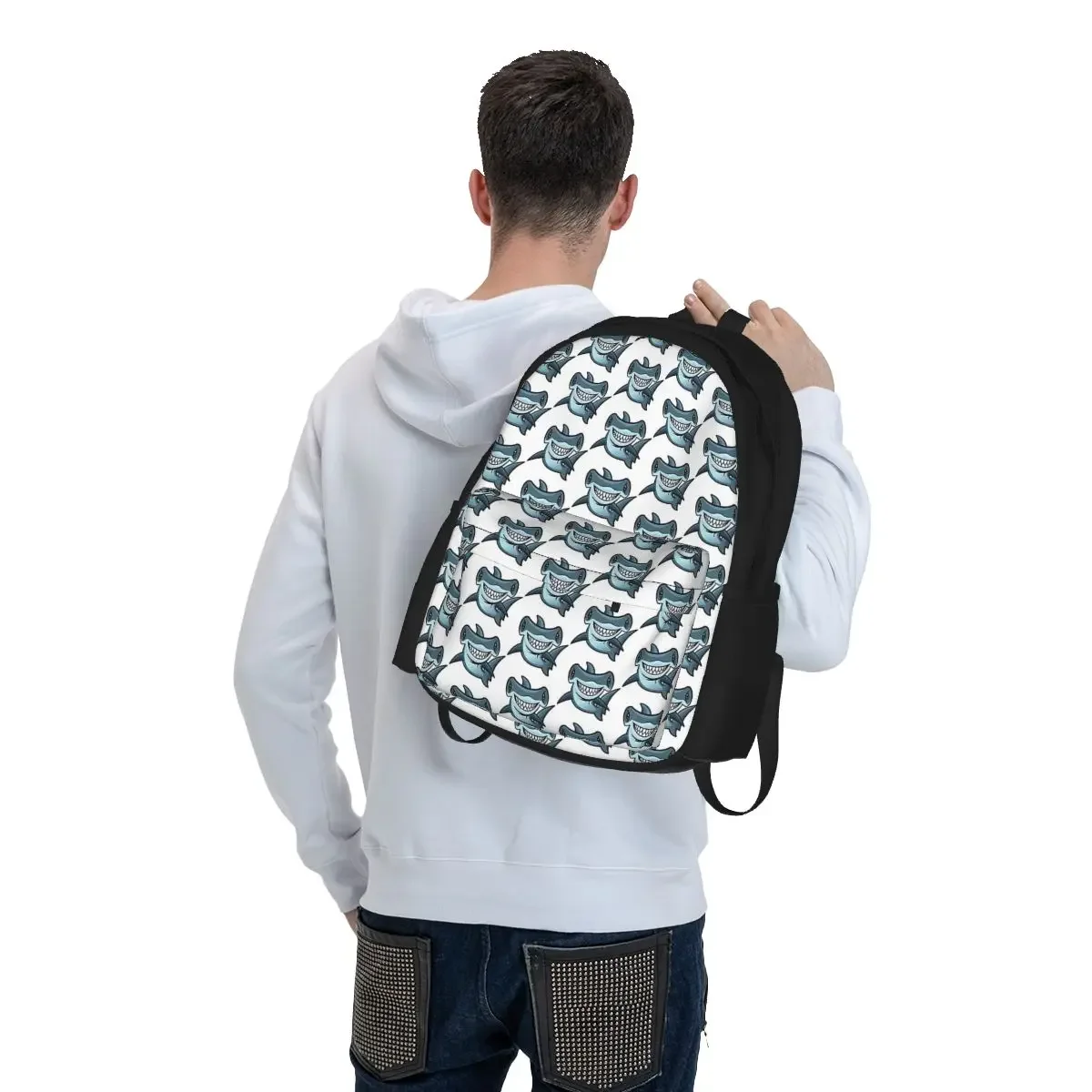 Hammerhead Shark plecaki chłopcy dziewczęta Bookbag torby szkolne dla dzieci Cartoon plecak dla dzieci plecak na laptopa torba na ramię