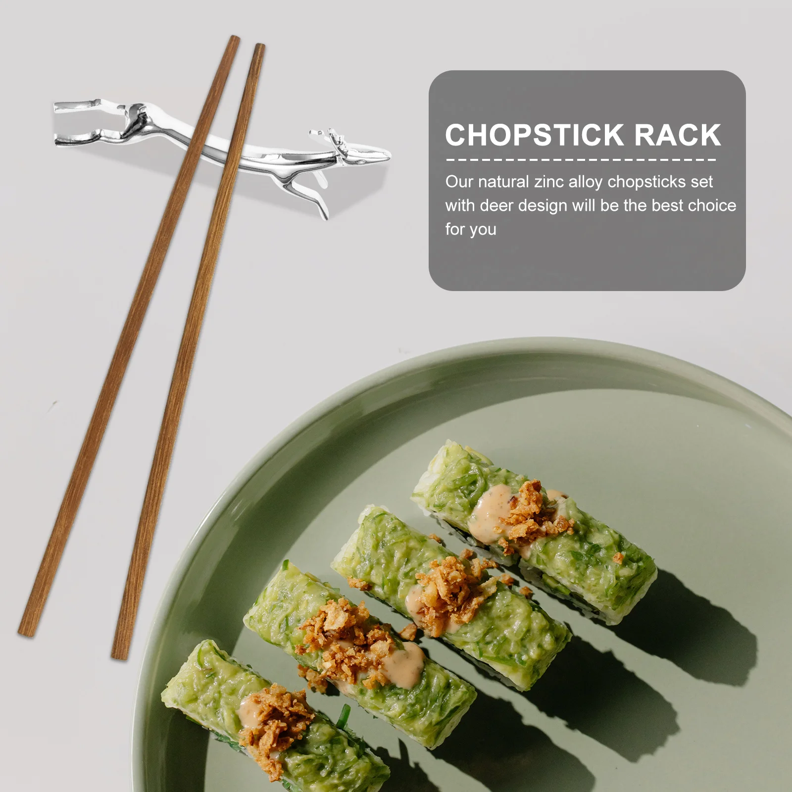 

4 pcs Alloy Chopstick Holders Silver Cutlery Storage Racks Wear-Resistant Rustproof Kitchen Cabinet Organizer For Forks Spoons