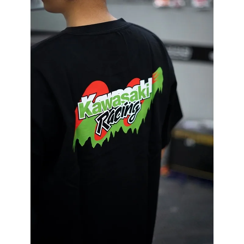 

Attitude ATTITUDE Motorcycle Kawasaki Racing Culture Ninja Short Sleeved T-shirt