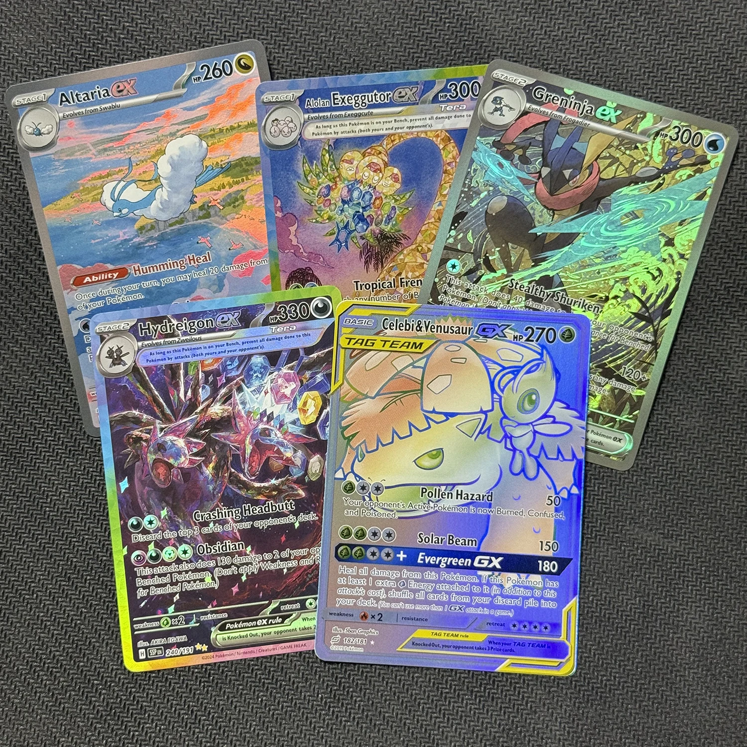 TCG-Ersatzkarten Bulbasaur Squirtle Shining Mew Rayquaza Dialga Hydrapple Espeon Mewtwo-GX Rayquaza Umbreon SUM TCG DIY-Karte – Detail 3