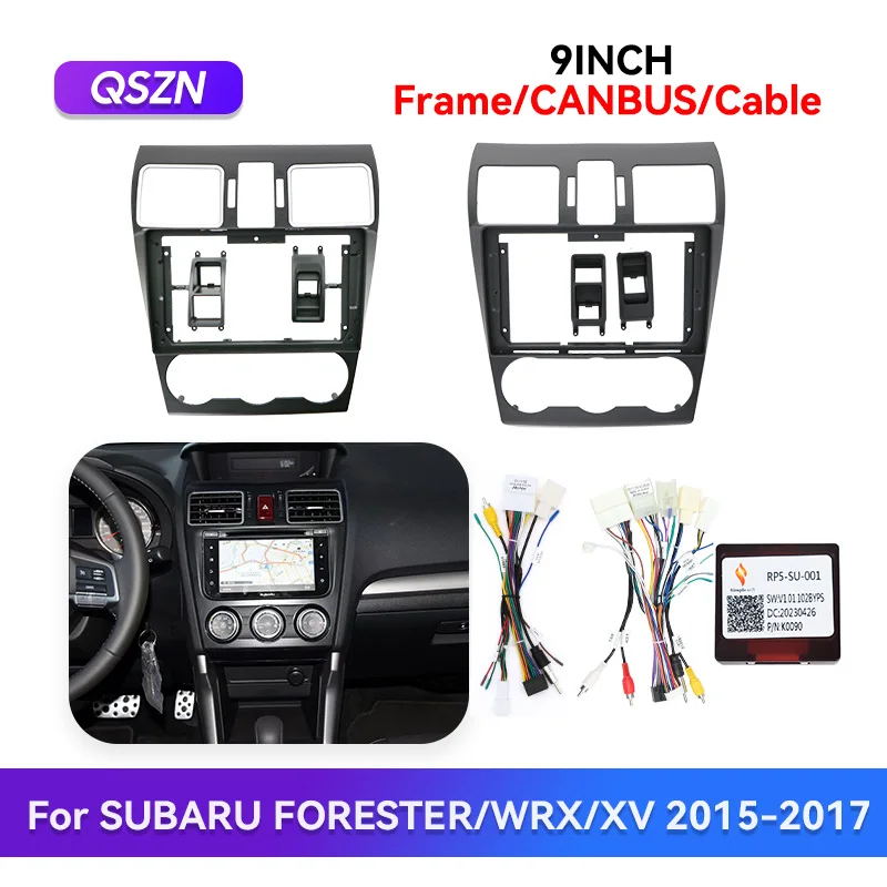 

MAMSM 9 дюймов 2012-2014 для SUBARU FORESTER/WRX/XV радио Fascias панель рамка жгут проводов кабель Canbus стерео приборная панель 2Din