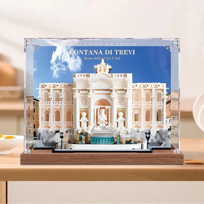 

Пылезащитная коробка для дисплея 3 мм для lego 21062 Rome Fontana Di Trevi, витрина-органайзера для хранения (набор Lego в комплект не входит)