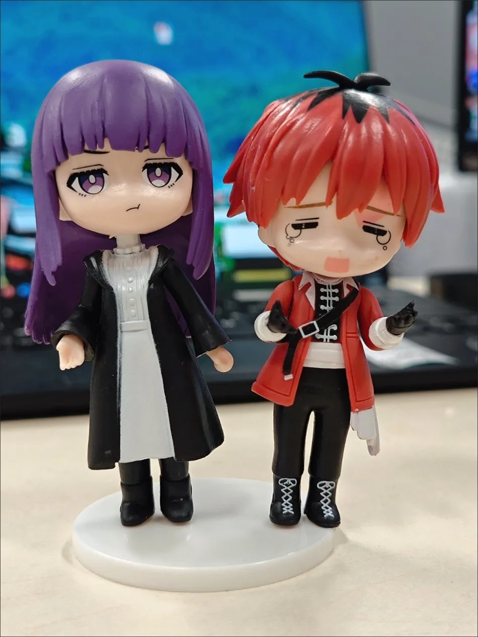 4/8 Uds FuRyu tapón de fideos Sousou no Frieren figura de Chica de Anime Frieren Beyond Journey's End figura de acción juguete de modelos coleccionables