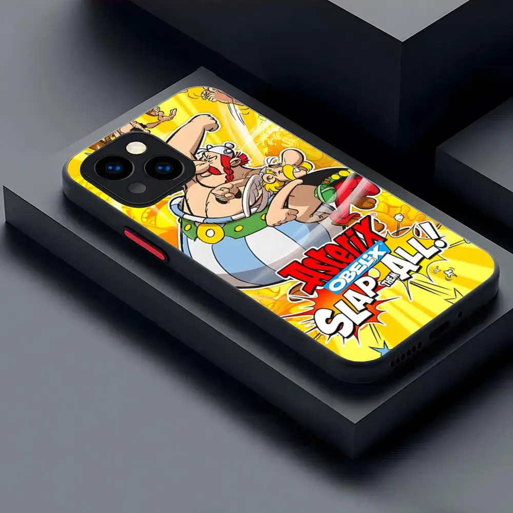 Asterix O-Obelix Game Phone Case Matte Transparent For 16 15 IPhone 12 11 13 Pro Max X XR XS 8 SE Mini Plus Back Cover