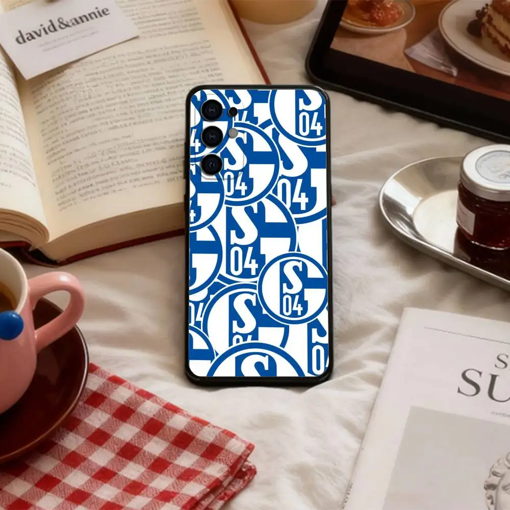 Classic S-Schalke-es 04 P-Pattern   Phone Case For Samsung S 25,24,23,22,30,21,10,9,Ultra,Plus,Lite,FE,4,5 G Soft Black Case view 5