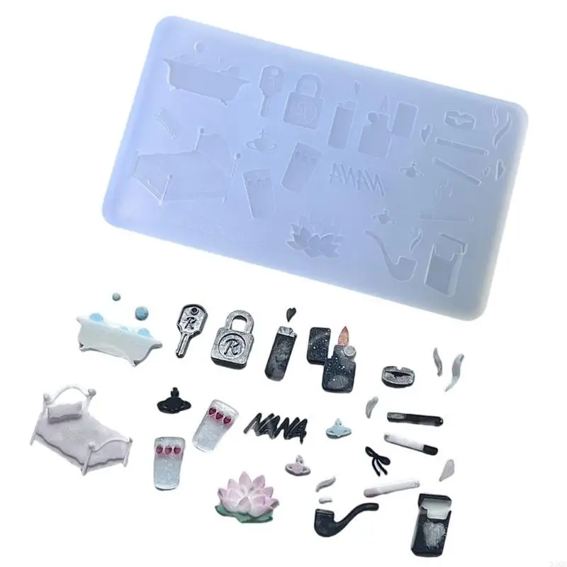 قوالب فوندان سيليكون متعددة الوظائف سهلة الاستخدام ونظيفة، قوالب إكسسوارات صغيرة مناسبة للكعك والحلويات