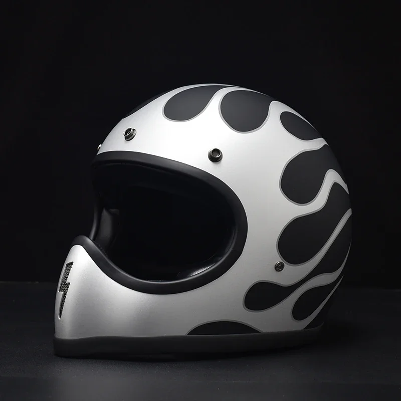 

THOMPSON Retro Fiberglass Motorcycle Helmet Classical Vintage Helmet For Harley Street Bob Low Rider Casco DOT Certification