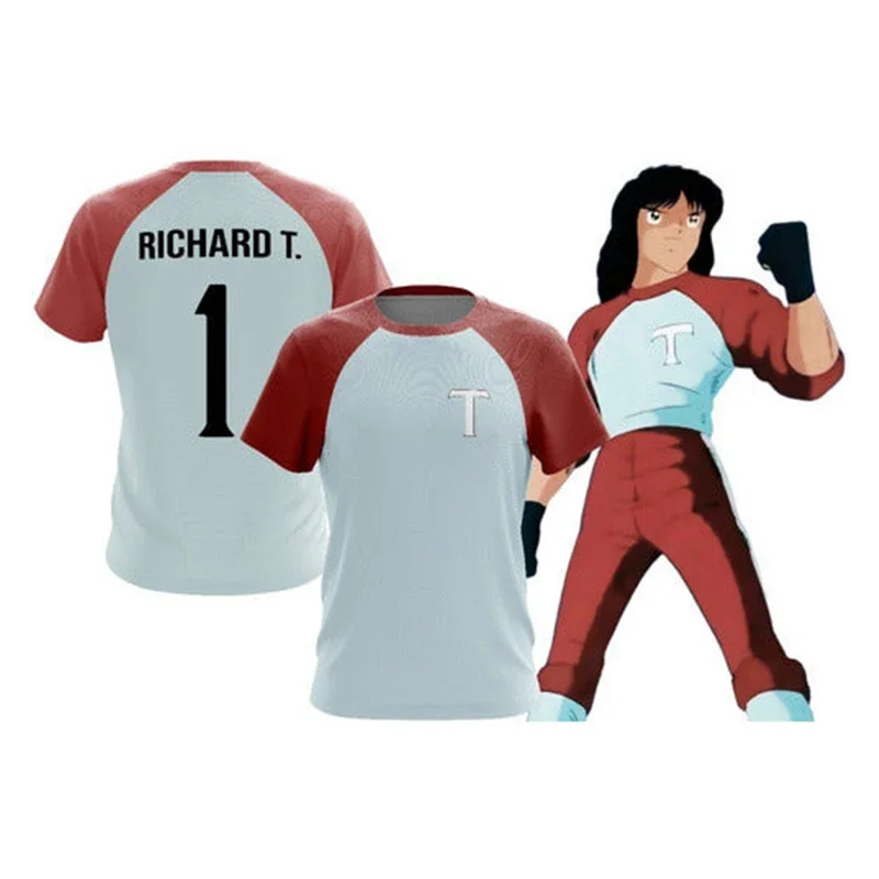 

TOHO FC Richard Tex Tex Hyuga Super Campeones Oliver Niupi Men's T-Shirt Women's Children's Casual Sports Top