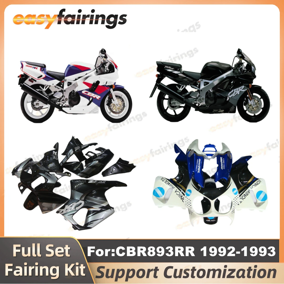 

Motorcycle Fairings Kits fit for HONDA CBR893RR 92 93 CBR900 893 CBR 900RR 1992 1993 92 93 ABS Plastic full fairing kit Bodywork