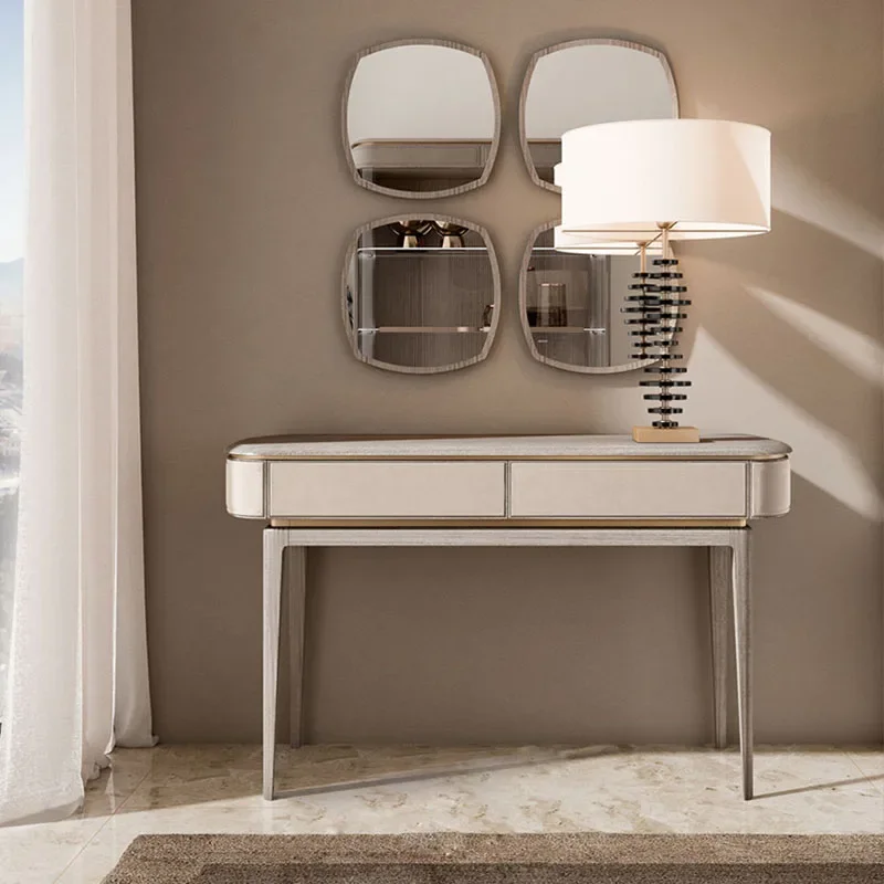 light luxury desk and chair combination post-modern simple desk study home