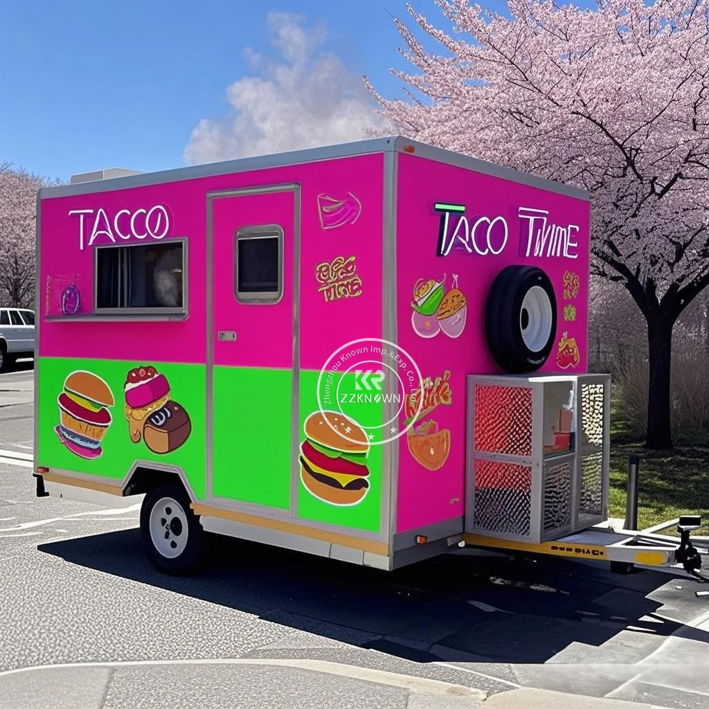

Fully Equipped Food Truck Pizza Oven Mobile Hot Dog Food Truck Trailer Mobile Coffee Potato Oven BBQ Food Trailers