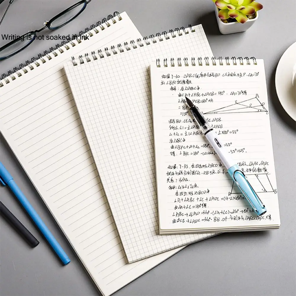 Thickened Flip-up Type Coil Notebook with PP Cover Grid Line Journal Diary Book a4/A5/B5 Spiral Notebook Office School Supplies