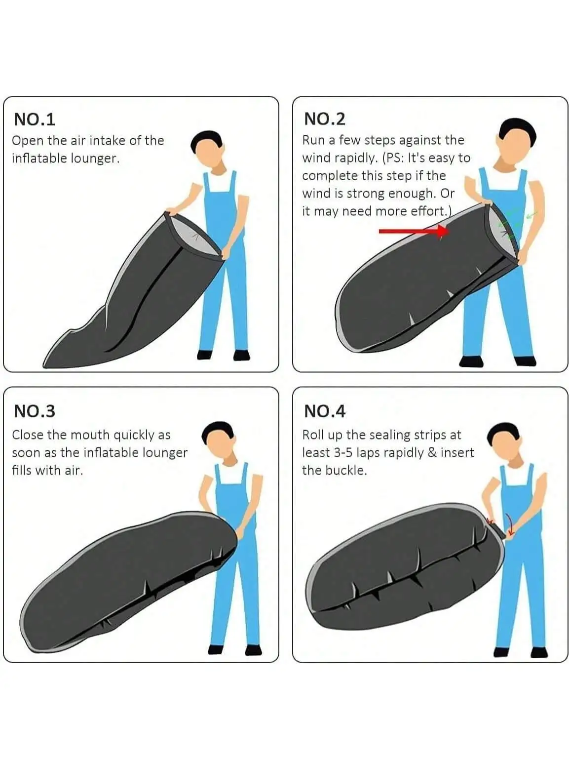 قطعة واحدة للاسترخاء في الراحة: أريكة هوائية قابلة للنفخ - محمولة، مقاومة للماء - مثالية للفناء الخلفي والشاطئ والتخييم والأزرق.