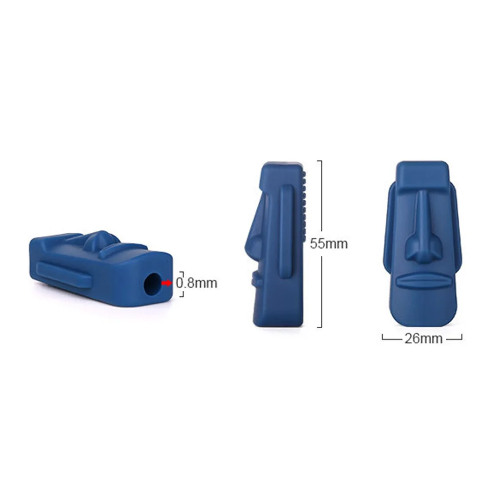 

2 шт. силиконовый прорезыватель для детского лица в форме моляров, рельефный мультяшный дизайн рыбы, прочный, безопасный для прорезывания зубов для младенцев, детские зубы