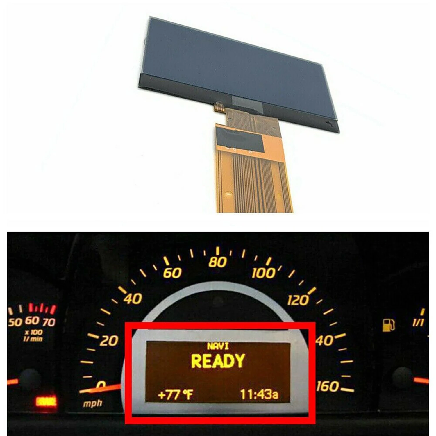 Gauge Cluster LCD Display for MERCEDES BENZ W203 C-Class Speedometer 01-04 203 870 3789 Interior Parts Gauges Sets Dash Panels view 2
