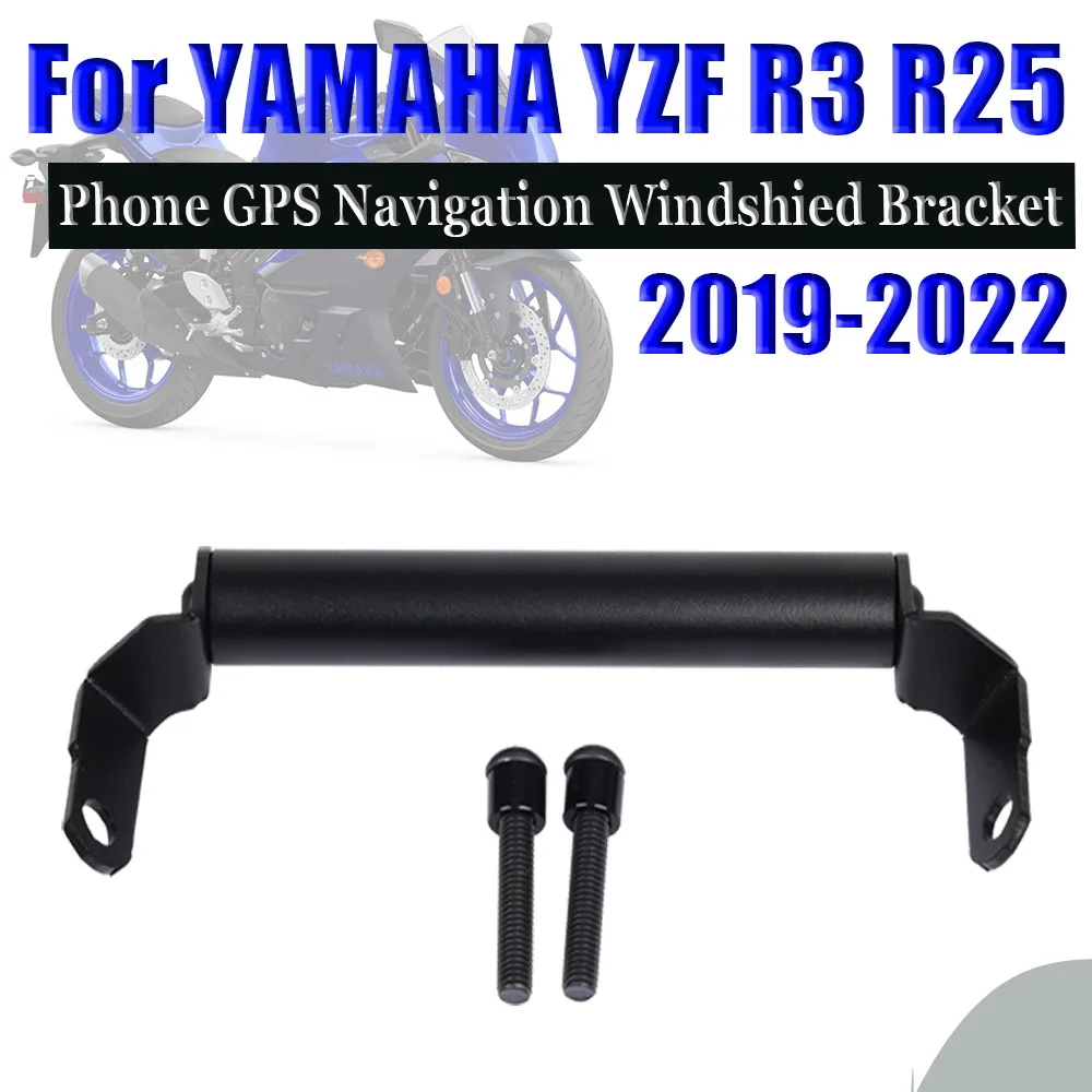 

Motorcycle Accessories R3 SmartPhone Holder Stand GPS Navigation Plate Bracket For Yamaha YZF R25 R3 YZF-R3 YZF-R25 2019 - 2022