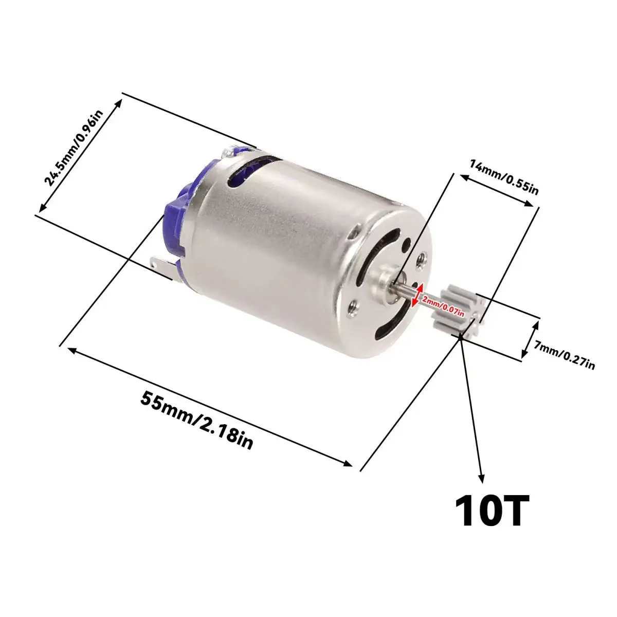 For MN99S MN78 C24 C34 Brush motor RC Car Upgrade Part 370 Motor 27000Rpm Motor Upgrade Parts Accessories