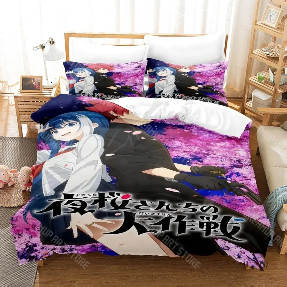 3D Printed Mission Yozakura Family Bedding Set for Boys Girls Duvet Cover Pillowcase Twin Queen King Full Single Double Sizes
