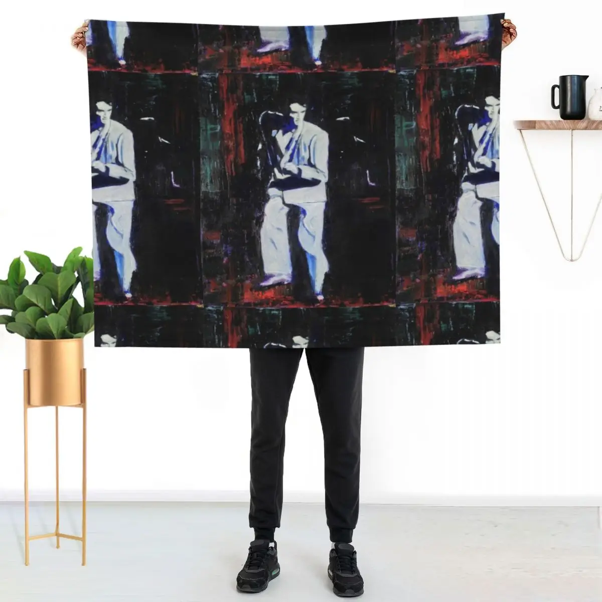 Portrait of David Byrne, Talking Heads - Stop Making Sense! Throw Blanket Soft Beds Plush Sofa Quilt Cute Plaid Blankets