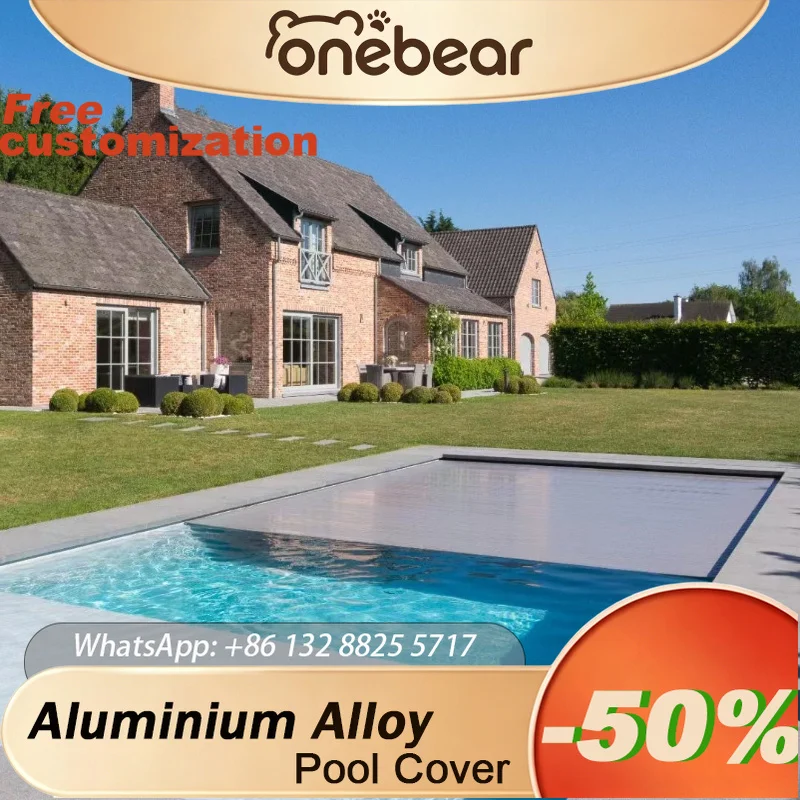 

Any Size Custom Polycarbonate Hard Pool Cover Manual Automatic Control Multi Color Durable Waterproof Swimming Pool Cover