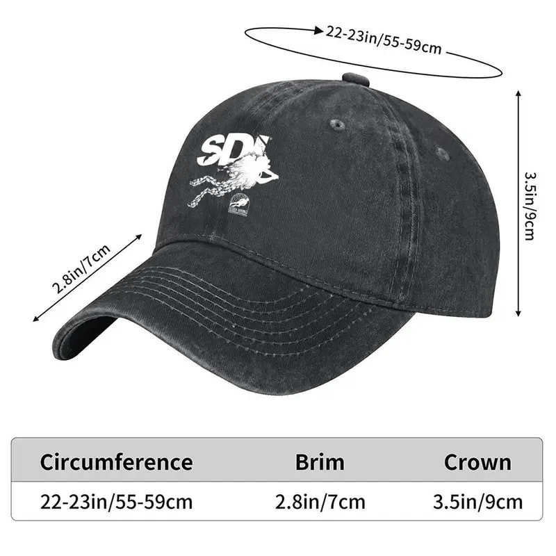 SDI-Diver-Graphic-Distressed-Baseball-Cap-Unisex-Casual-Sun-Protection-Hat-for-All-Seasons