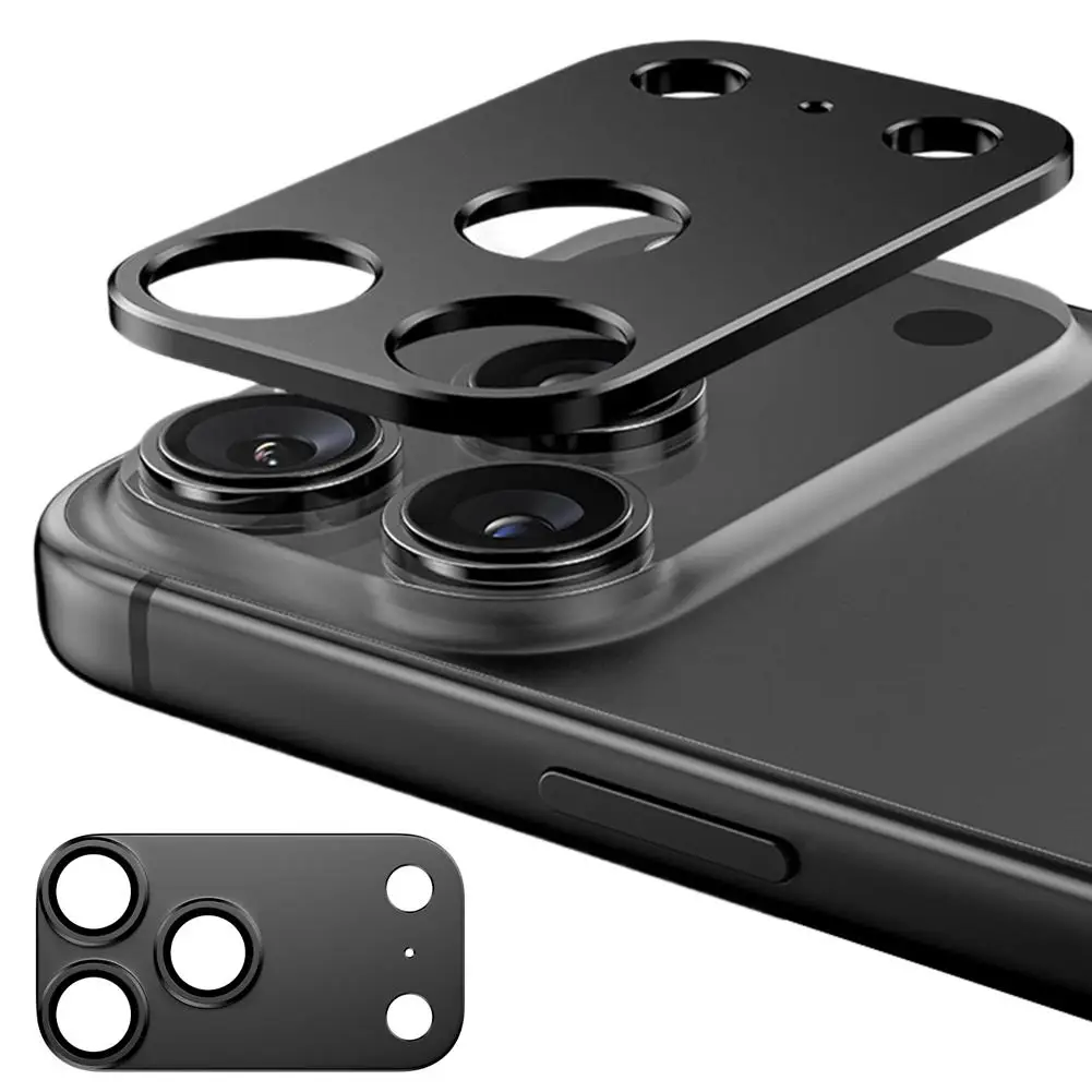  for iphone 17 Series Metal Camera Lens Protector Cover Strong Adsorption Metal Tempered Glass Rear Camera Screen Cover L8L9