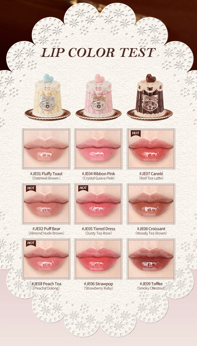 Flower Knows The Sweetie Bear Collection Coating Lip Jelly