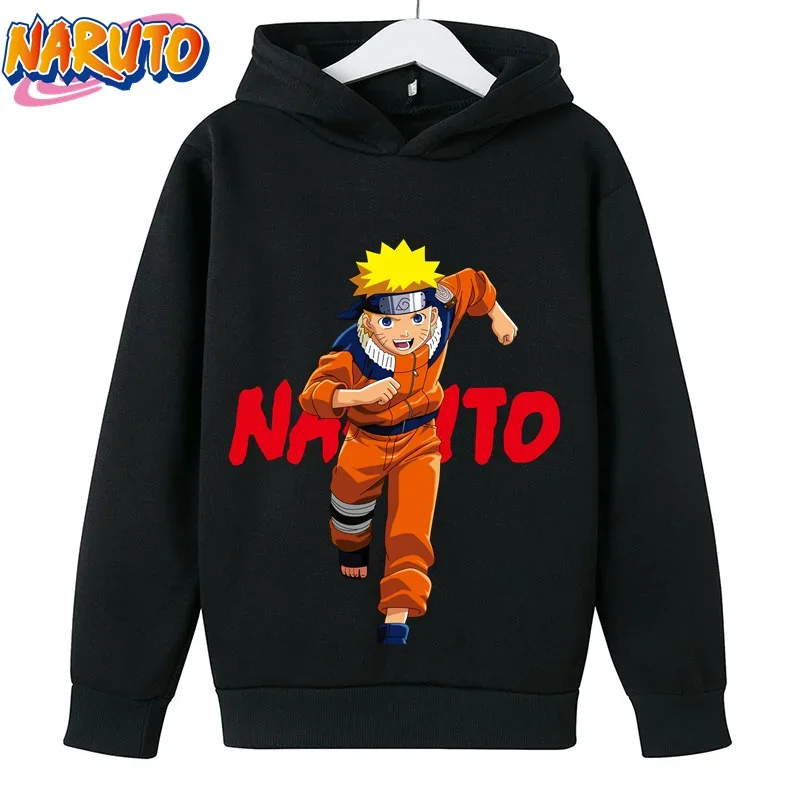 

4-14Years Old Children's Naruto hoodies Autumn Long Sleeve Naruto Sweater Kids Clothes Boys And Girls Sweatshirts Baby Top