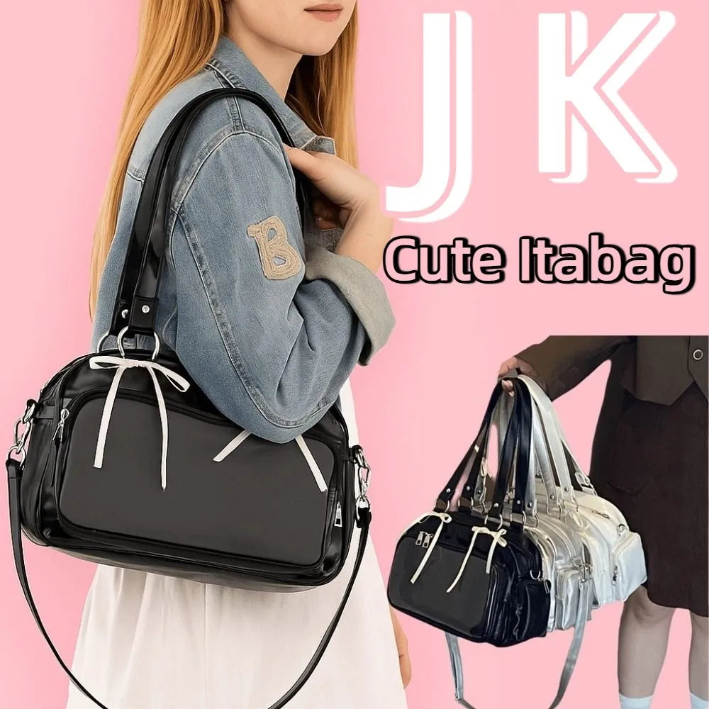 

Sweet Badge Display Square Itabag Preppy Style Anime Badge Show Cotton Doll Ita Bag PU Leather Kawaii Bowling Bag Women
