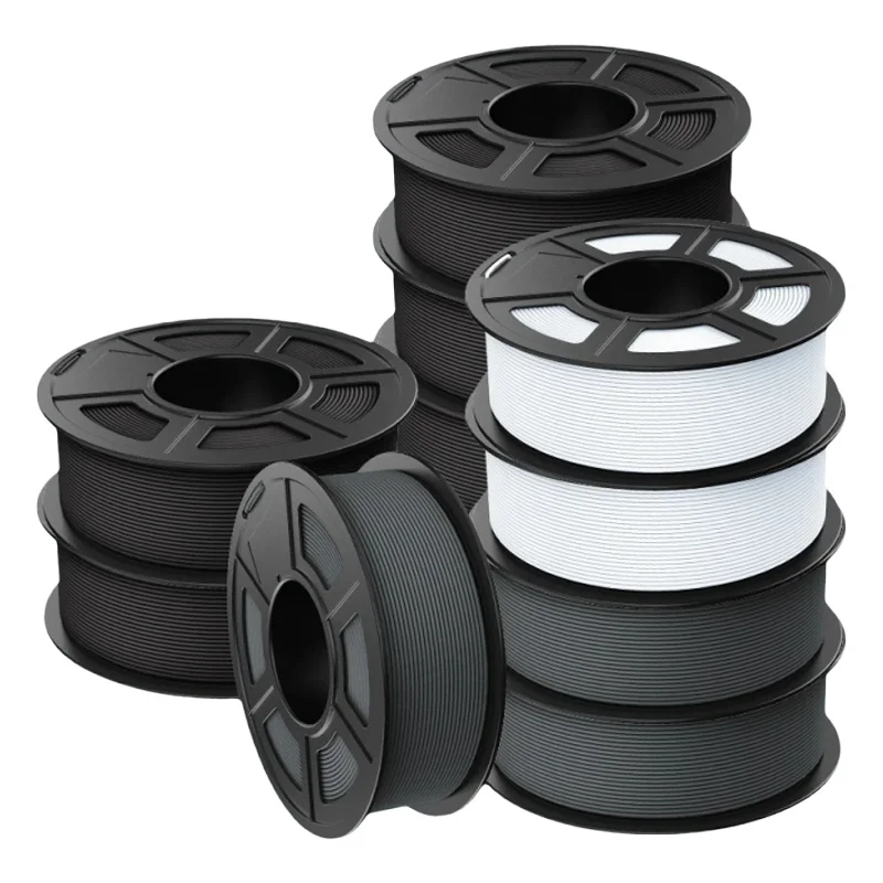 JAYO 10 rolek filamentu do drukarek 3D PLA/PETG/PLA+/HS PETG/PLA Matte/PLA Meta, 1.75mm, materiały do druku 3D kompatybilne w 99% ze 99% drukarek 3D FDM — zdjęcie produktu 7