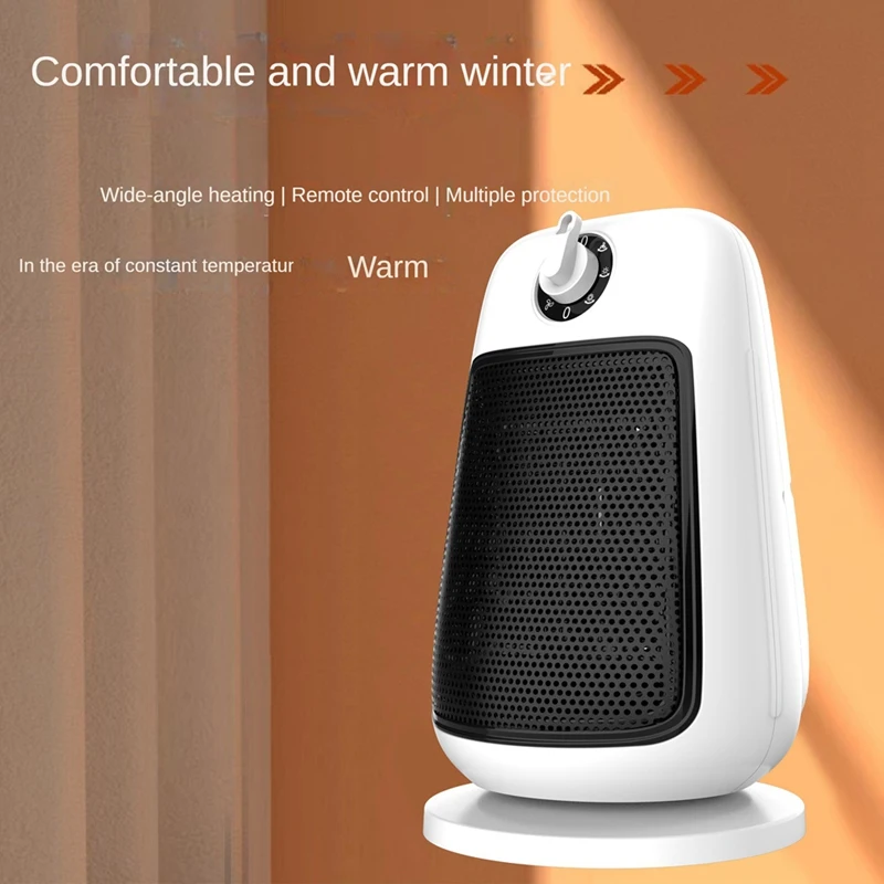 Electric Heater Portable Head Heater For Room PTC Heaters Vertical 90°Shaking For Winter UK Plug