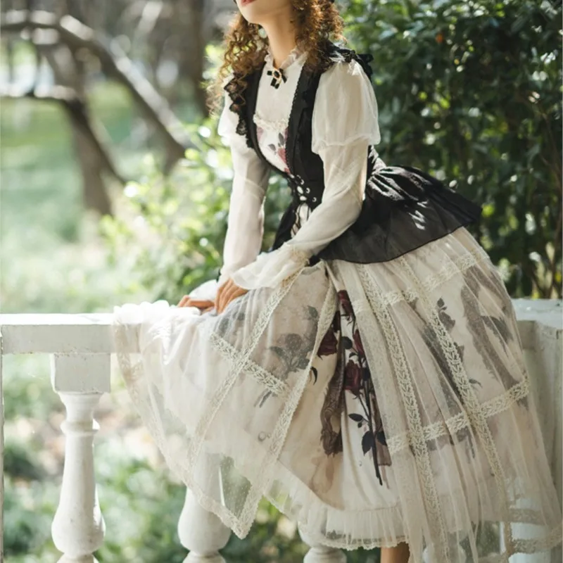 

Daily Long Gothic Dark Sleeve Classical Elegant Dress