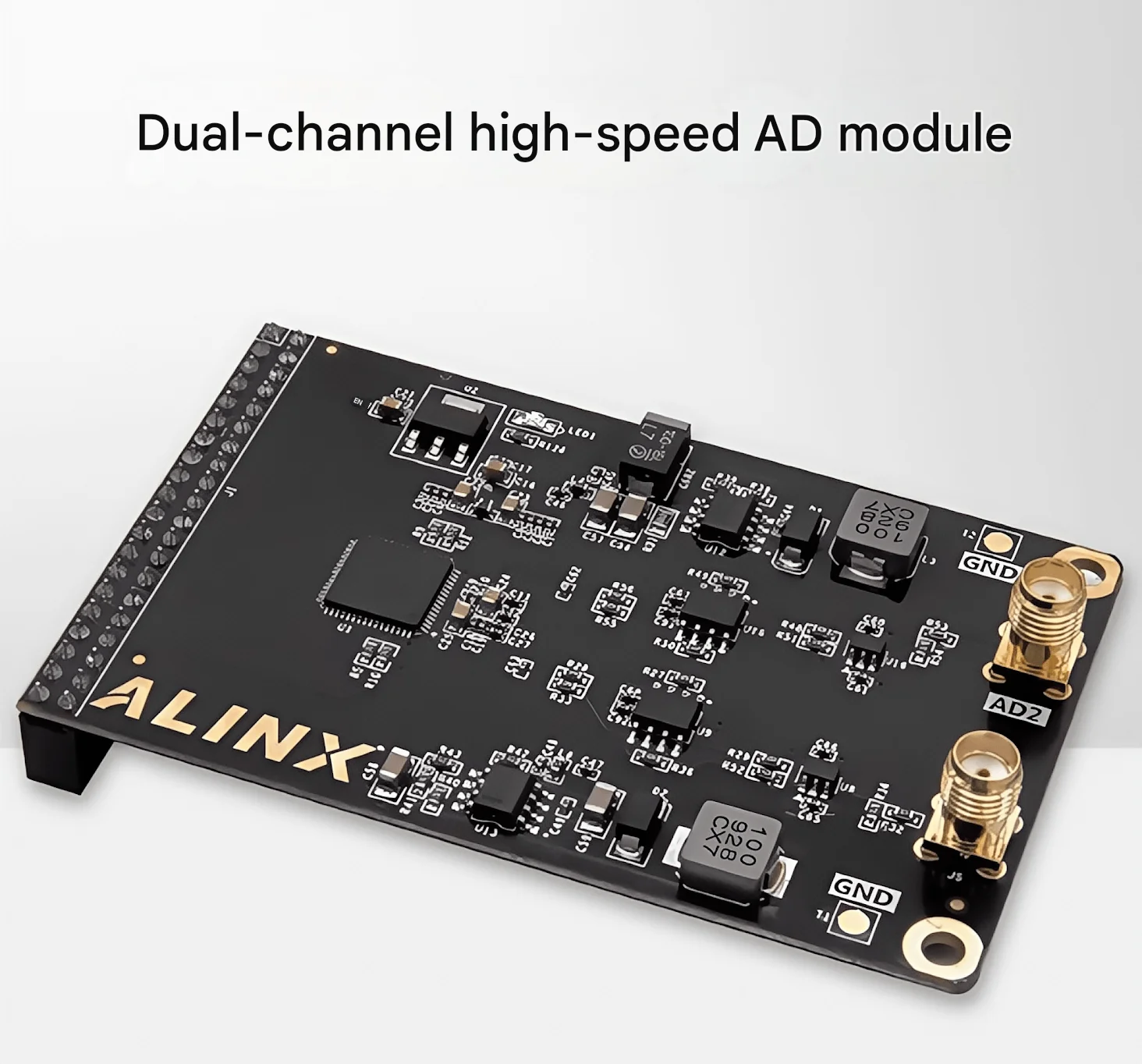 

Dual-channel high-speed AD analog signal to digital signal module FPGA development board supporting module