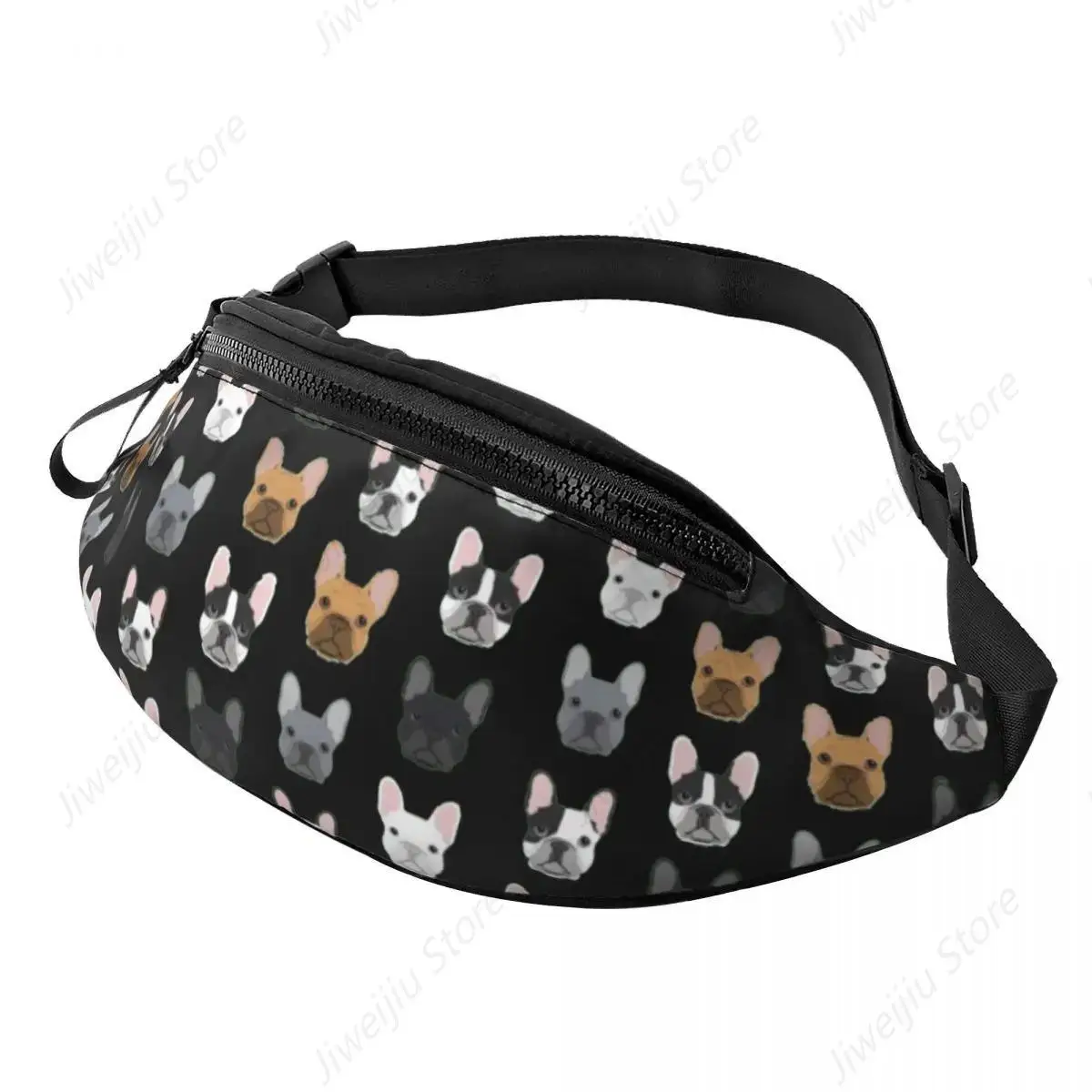 Personalized Cute French Bulldog Fanny Pack for Men Women Cool Dog Crossbody Waist Bag Travel Hiking Phone Money Pouch