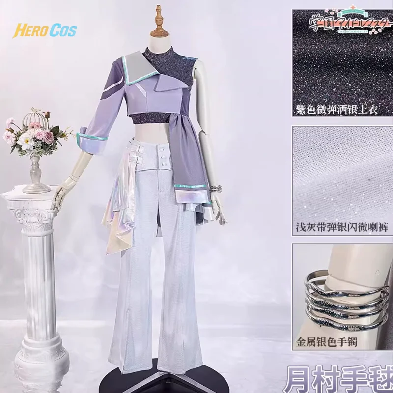 

HERO Cos Gakuen Idolmaster Tsukimura Temari Cosplay Costume Full Set Uniform Role Play Halloween Carnival Party Outfit for Women