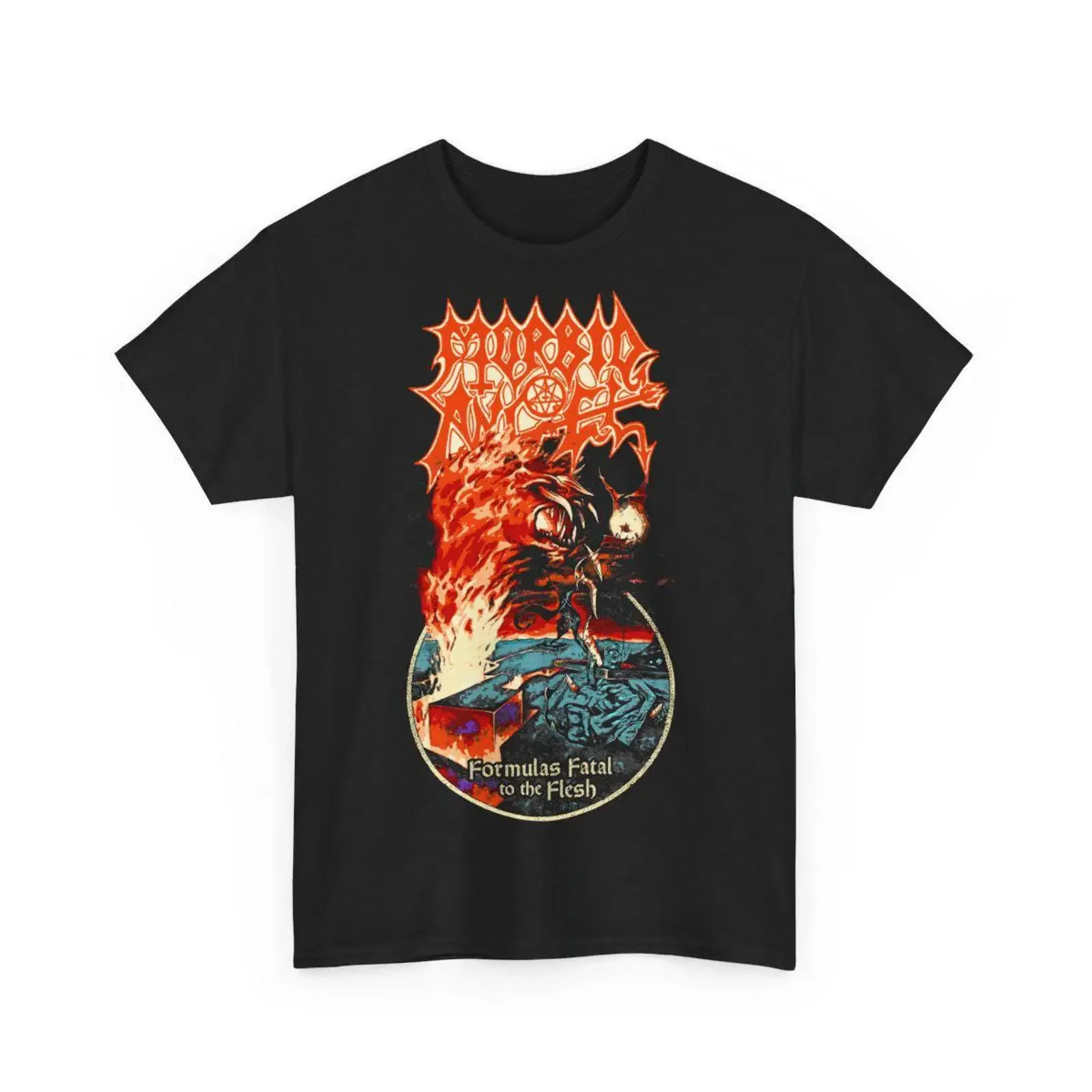 MORBID ANGEL formulas band vintage design T Shirt vintage Washed Breathable streetwear Casual Stylish Unisex fashion