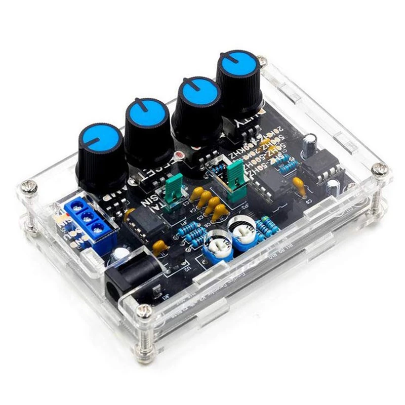 Precisão Gerador de Sinal Ajustável Kit Faça Você Mesmo Sinusoidal Triplo-encurralado Praça Sawtooth Saída 5hz400khz Icl8038 Alta