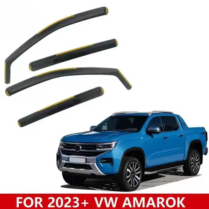 Дефлекторы окон премиум-класса Direct Fit In Channel для VOLKSWAGEN VW NEW AMAROK 2023 2024 внутренние ветровики