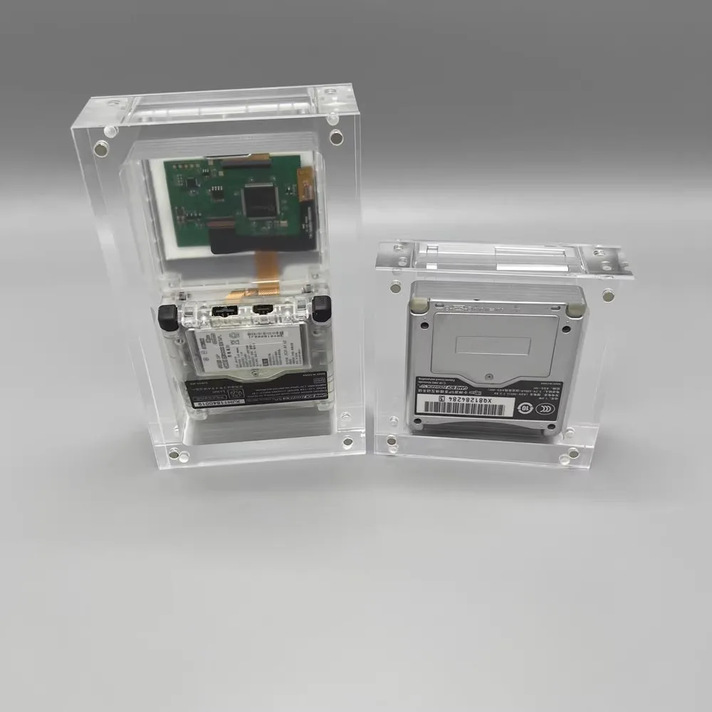 High Transparency Acrylic Display Box Magnetic Cover for Game boy Advanced SP GBASP Console Storage Box Shell Accessories