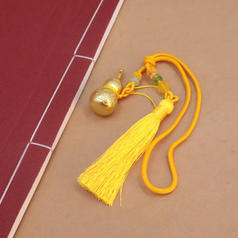 2025New Style Lucky Gourd Pendant Car Hanging Decoration Men's High-end Car Interior Rearview Mirror Hanging Ornament Safety Dec