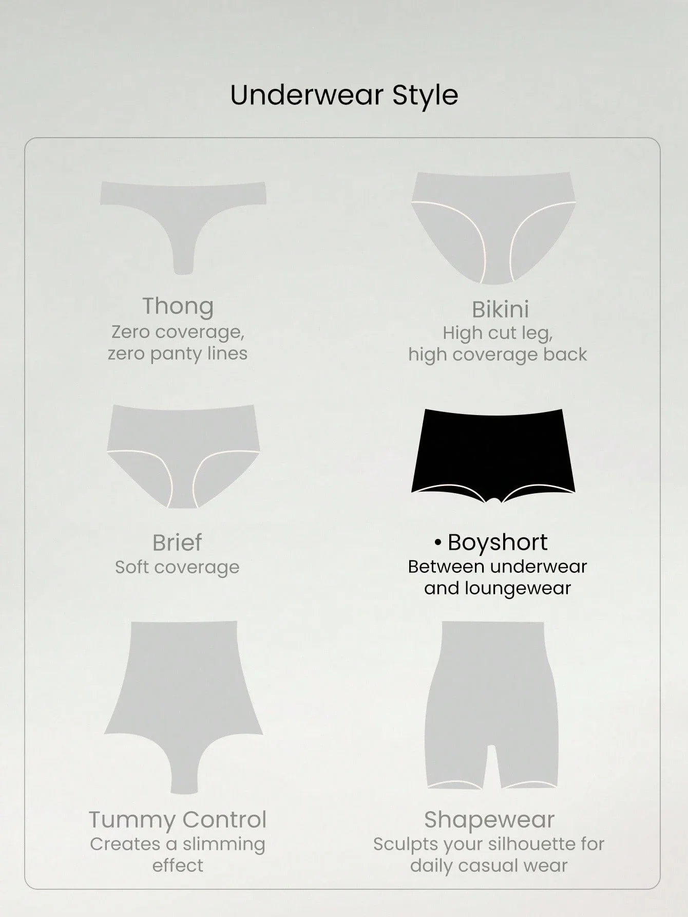 

Трусы-шорты High-Rise для повседневной носки