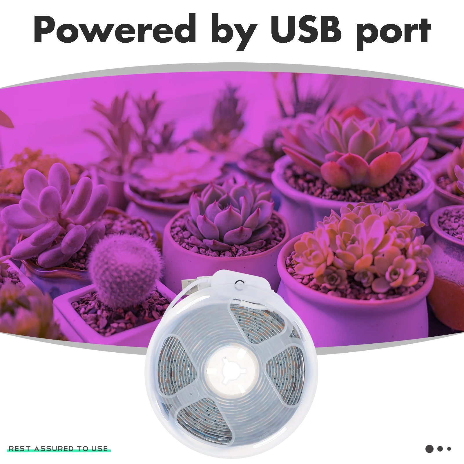 USB LED شرائط مصباح النبات الطيف الكامل تنمو أضواء مصباح النمو الداخلي لزهرة الخضروات الثقافة المائية البستنة #1