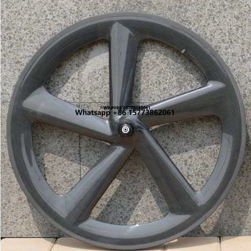 

700c 5spoke Wheelset Full Carbon Five Spoke UD/3K/12k Matte/Glossy V Brake/ Disc Brake Bicycle Wheel for Folding Bike