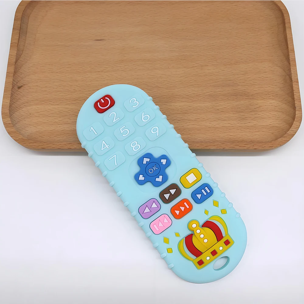 Silicone Remote-Controlled Toy, Teether for Teething Relief Suitable for Babies and Children, Holiday Gift