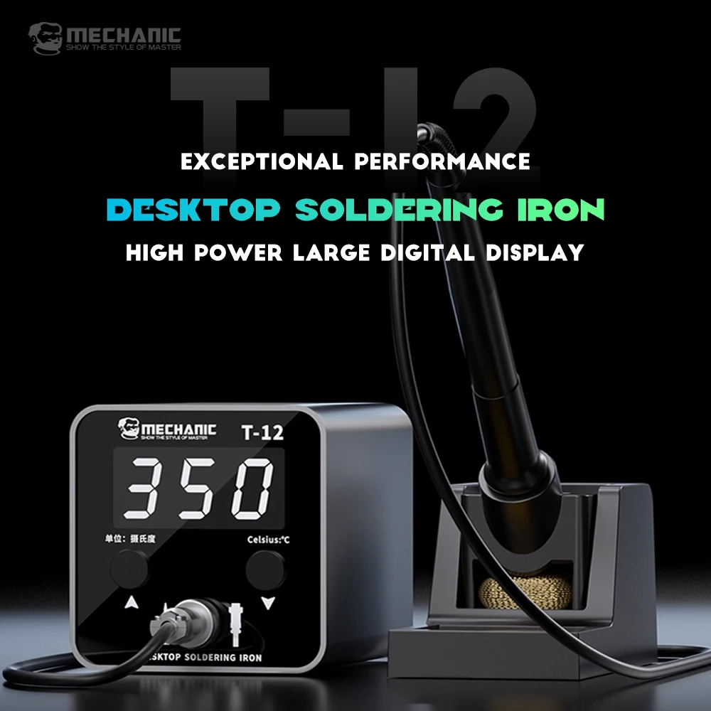 

MECHANIC T-12 Soldering Station Smart OLED Display 5 Second Fast Heating For C210 Tips Digital Temperature Control ESD Safe