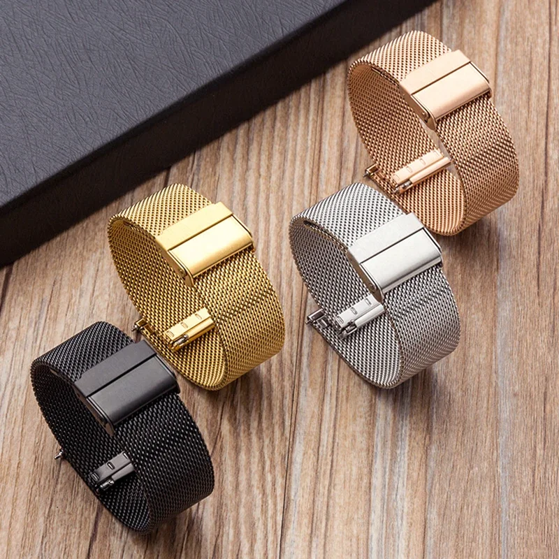 0,6 mm Mesh-Uhrenarmband für Seiko DW Stahl-Milanese-Band 12 13 14 15 16 17 18 19 20 21 22 24 mm Universelle Passform für Männer und Frauen – Detail 1