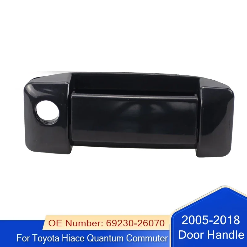 

LHD Right Sliding Door Exterior Outer Handle Black Chrome for 2005-2014 Toyota Hiace Quantum Commuter 69230-26070