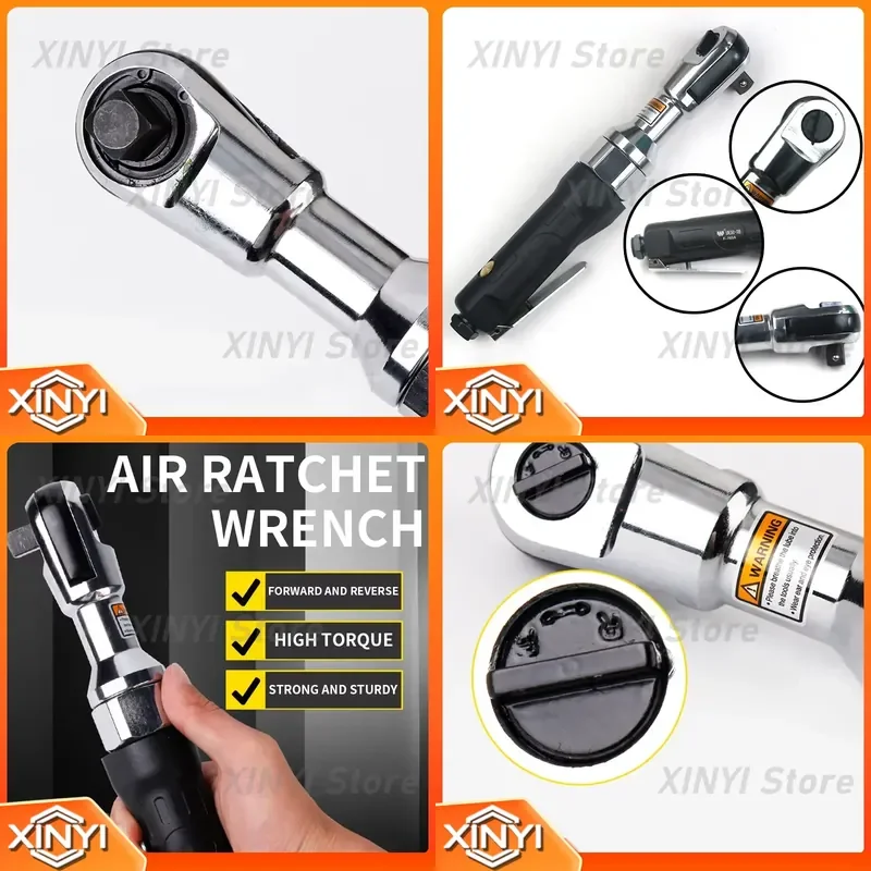 1/2 Inch Air Ratchet Wrench for LA188100 Pneumatic Socket Wrench High Torque 100 N·m Automotive Repair Tool