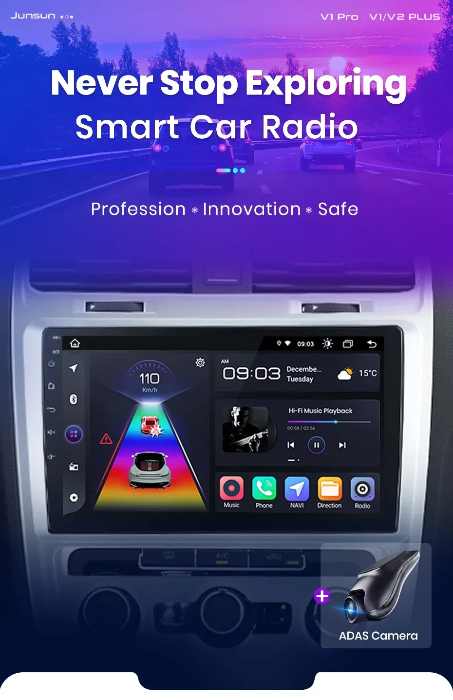 Junsun drahtlose carplay android auto radio für volkswagen scirocco 2015car intelligente systeme rds bt dsp 2 din autoradio – Detail 1