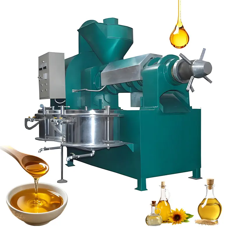 Industrial Screw Oil Press, High Oil Yield Continuous Oil Extraction Machine for Peanut Soybean Seeds, 1-10TPD Capacity